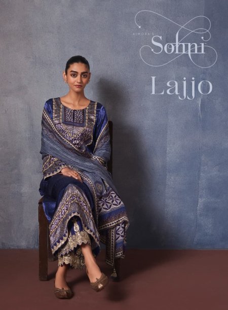 Lajjo By Kimora Sohni Gaji Silk Printed Salwar Suits